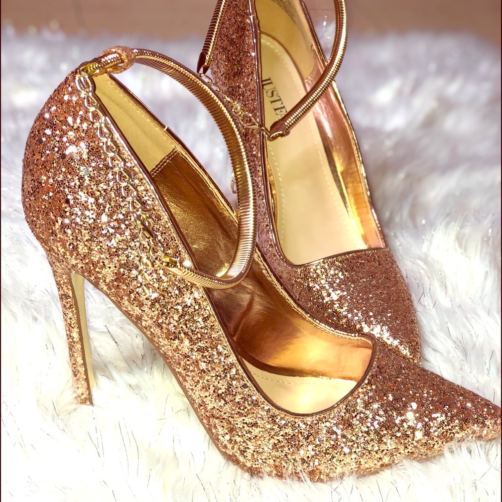 JustFab Size 9.5 Rosegold Pumps